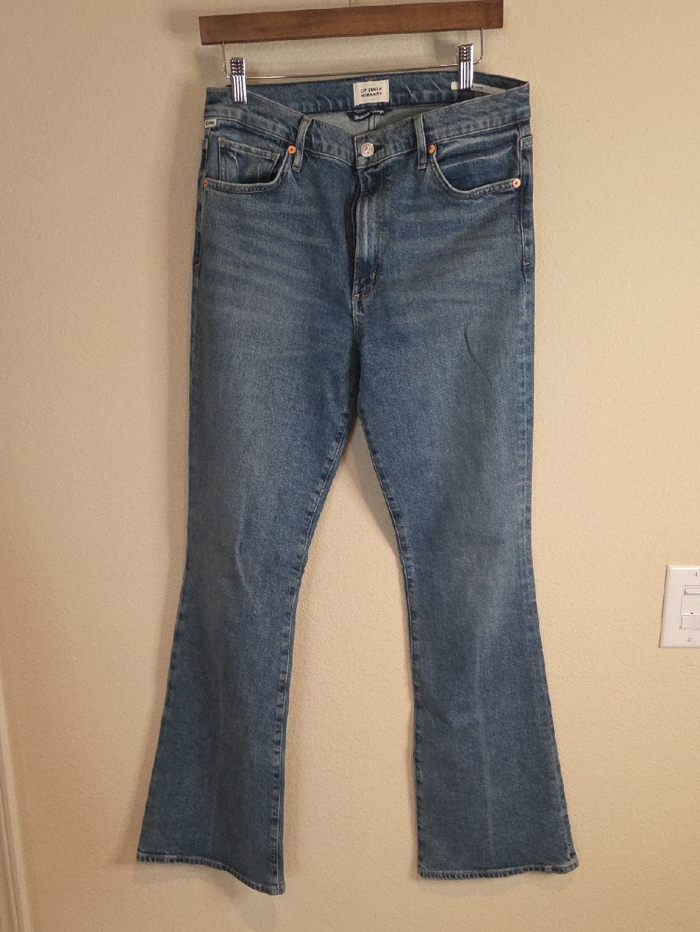 Citizens Of Humanity Medium Blue Flare Jeans